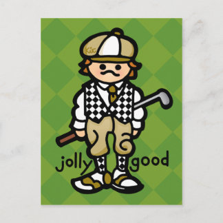 briefkaart van het groen zetten.