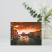 Briefkaart van het Grote Kanaal van Italië (Staand voorkant)