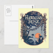 Briefkaart van het Hawaiiaanse Roos (Voorkant / Achterkant)