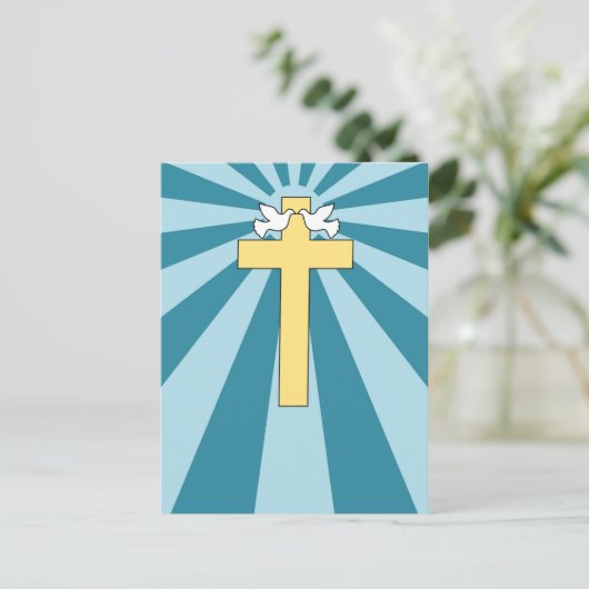 Briefkaart van het Heilige Kruis (Staand voorkant)