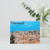 Briefkaart van het historische centrum Dubrovnik (Staand voorkant)
