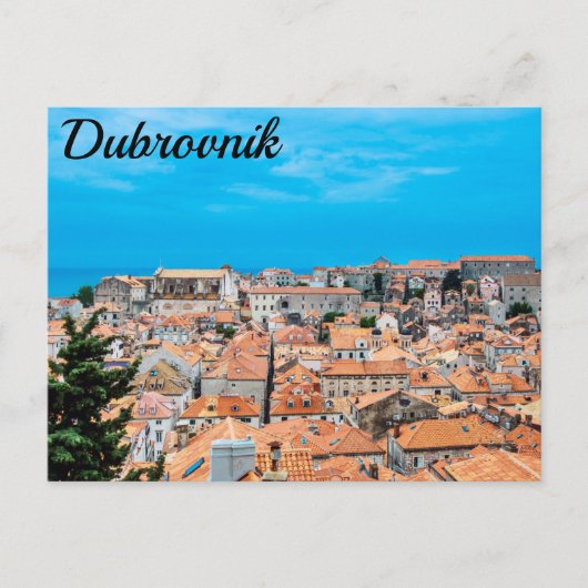 Briefkaart van het historische centrum Dubrovnik (Voorkant)
