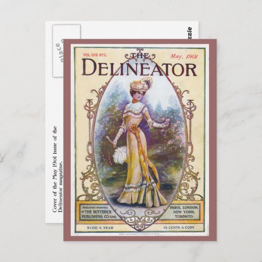 Briefkaart van het Hoesje van het Tijdschrift van (Voorkant / Achterkant)