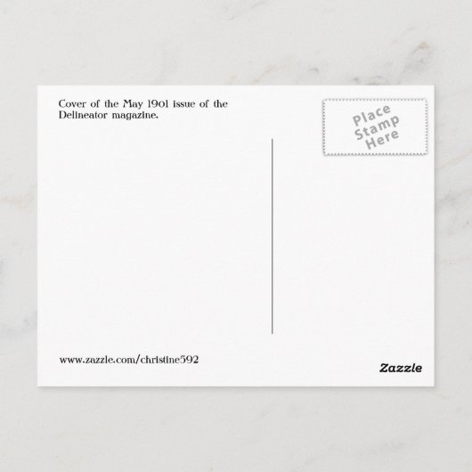 Briefkaart van het Hoesje van het Tijdschrift van (Achterkant)