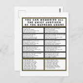 Briefkaart van het Hooggerechtshof Funny Chief Jus (Voorkant / Achterkant)