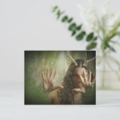 Briefkaart van het Horned God Forest (Staand voorkant)