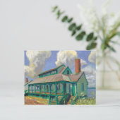 Briefkaart van het Huis van Vluchtelingen (Staand voorkant)