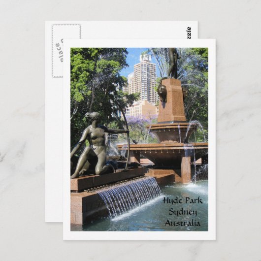 Briefkaart van het Hyde Park (Voorkant / Achterkant)