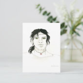 Briefkaart van het Indische Man (Staand voorkant)