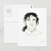 Briefkaart van het Indische Man (Voorkant / Achterkant)