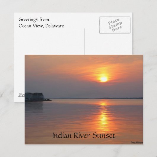 Briefkaart van het Indische Uitzicht van de Inlet  (Voorkant / Achterkant)