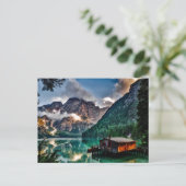 Briefkaart van het Italiaanse meer (Staand voorkant)