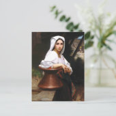 Briefkaart van het Italiaanse meisje voor het trek (Staand voorkant)