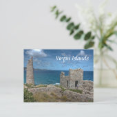 Briefkaart van het kasteel van de Maagdeneilanden (Staand voorkant)