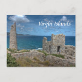 Briefkaart van het kasteel van de Maagdeneilanden (Voorkant)