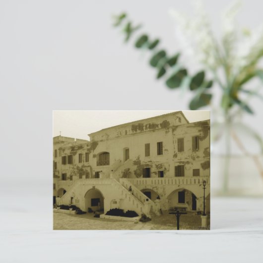 Briefkaart van het kasteel van Kaap (Staand voorkant)