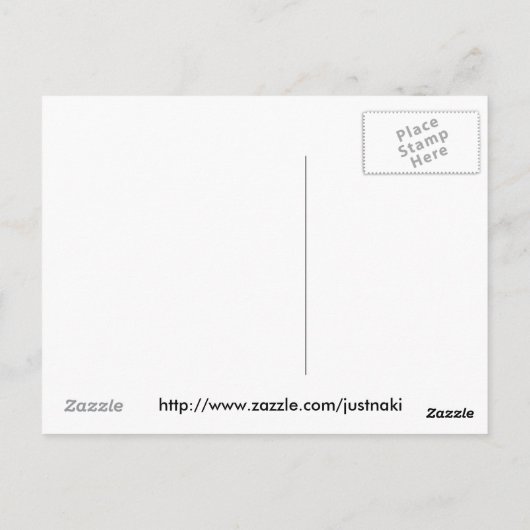 Briefkaart van het kasteel van Kaap (Achterkant)