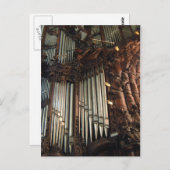 Briefkaart van het kathedraal orgaan Oliwa (Voorkant / Achterkant)