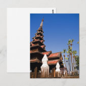 Briefkaart van het klooster Bagaya Kyaung (Voorkant / Achterkant)