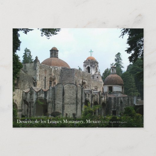 Briefkaart van het klooster Desierto de los Leones (Voorkant)