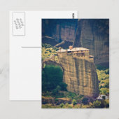 Briefkaart van het klooster Meteora (Voorkant / Achterkant)