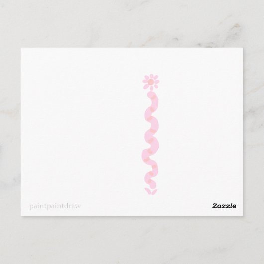 Briefkaart van het konijnenhuis (Achterkant)