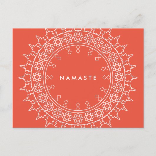 Briefkaart van het Koraal van de Yoga van Mandala (Voorkant)