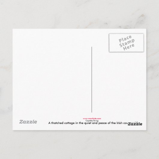 briefkaart van het land (Achterkant)