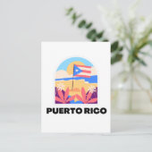 Briefkaart van het landschap Puerto Rico (Staand voorkant)