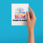 Briefkaart van het landschap Puerto Rico
