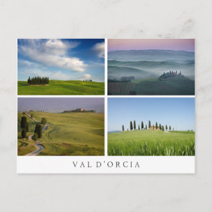 Briefkaart van het landschap Val d'Orcia