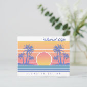 Briefkaart van het leven op Hawaiian Island (Staand voorkant)