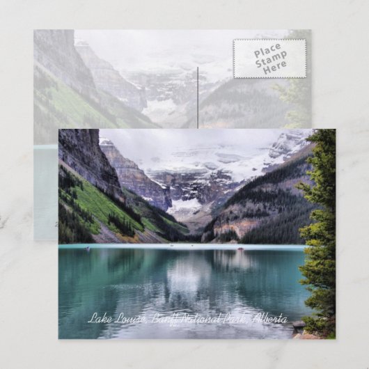 Briefkaart van het Louise Banff National Park Albe (Voorkant / Achterkant)