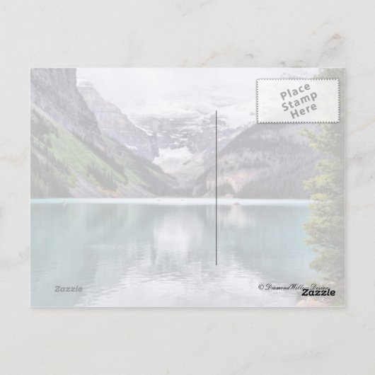 Briefkaart van het Louise Banff National Park Albe (Achterkant)