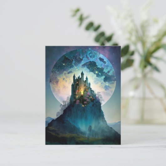 Briefkaart van het Magical Fantasy Castle (Staand voorkant)