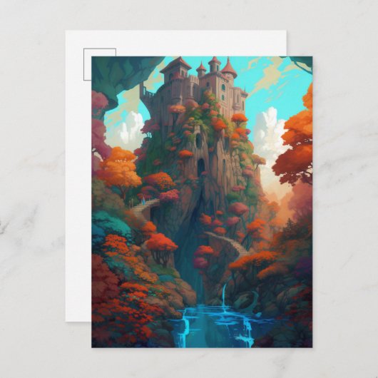 Briefkaart van het Magical Fantasy Castle (Voorkant / Achterkant)