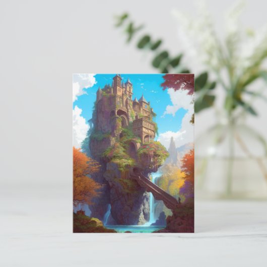 Briefkaart van het Magical Fantasy Castle (Staand voorkant)