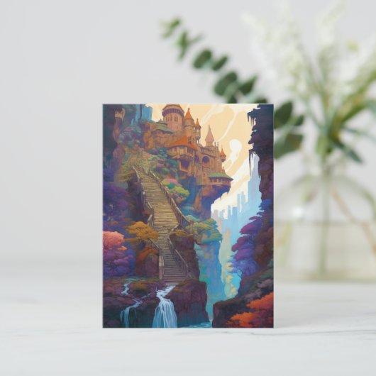 Briefkaart van het Magical Fantasy Castle (Staand voorkant)