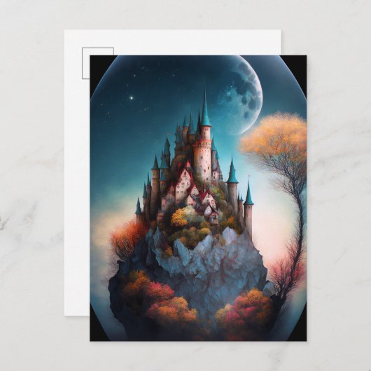 Briefkaart van het Magical Fantasy Castle (Voorkant / Achterkant)