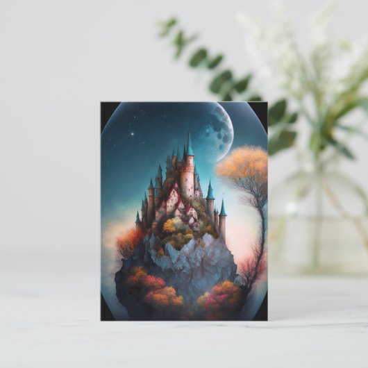 Briefkaart van het Magical Fantasy Castle (Staand voorkant)