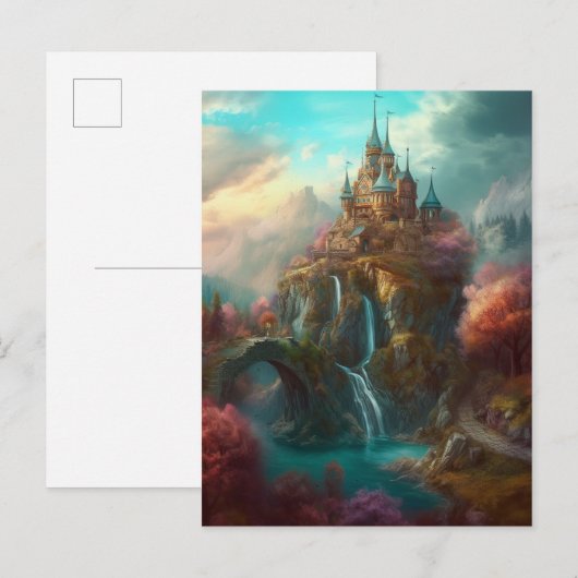 Briefkaart van het Magical Fantasy Castle (Voorkant / Achterkant)