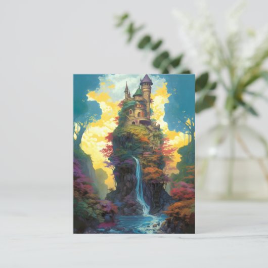 Briefkaart van het Magical Fantasy Castle (Staand voorkant)