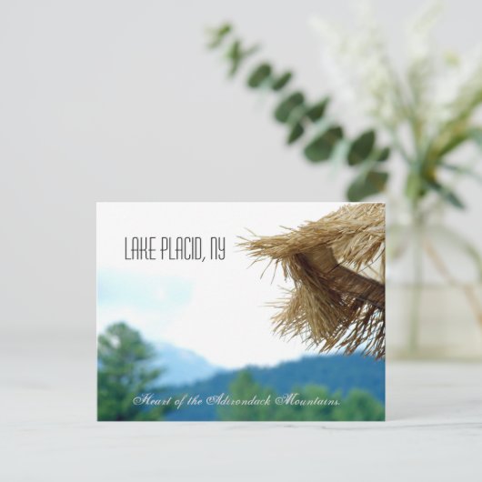 Briefkaart van het meer (Staand voorkant)