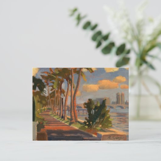 Briefkaart van het meer (Staand voorkant)