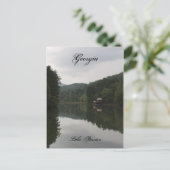 Briefkaart van het meer Burton (Staand voorkant)