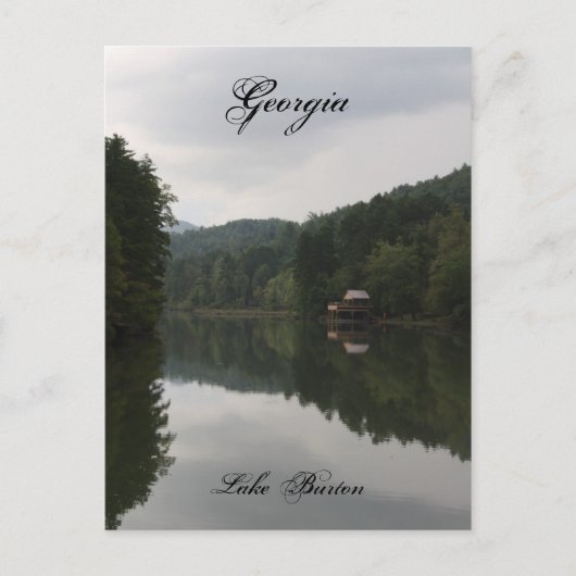 Briefkaart van het meer Burton (Voorkant)