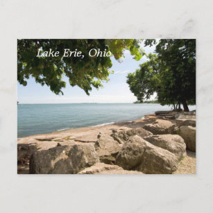 briefkaart van het meer Erie Shore