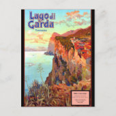 Briefkaart van het meer Garda (Voorkant)
