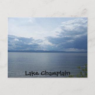 Briefkaart van het meer van ChamPlain
