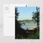 Briefkaart van het meer van Coralville (Voorkant / Achterkant)